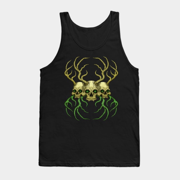 Hastur Skulls - Azhmodai 2019 Tank Top by azhmodai